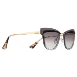 Prada - Prada Cinéma - Black & Pale Gold Cat Eye Sunglasses - Prada Cinéma Collection - Sunglasses - Prada Eyewear - Avvenice