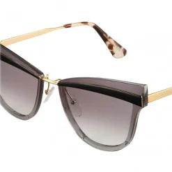 Prada - Prada Cinéma - Black & Pale Gold Cat Eye Sunglasses - Prada Cinéma Collection - Sunglasses - Prada Eyewear - Avvenice