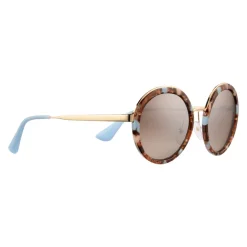 Prada - Prada Cinéma - Striped Astral Round Sunglasses - Prada Cinéma Collection - Sunglasses - Prada Eyewear - Avvenice