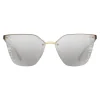 Prada - Prada Cinéma - White Gold Irregular Cat Eye Sunglasses - Prada Cinéma Collection - Sunglasses - Prada Eyewear - Avvenice