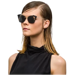 Prada - Prada Collection - Black and Gold Cat Eye Sunglasses - Prada Collection - Sunglasses - Prada Eyewear - Avvenice
