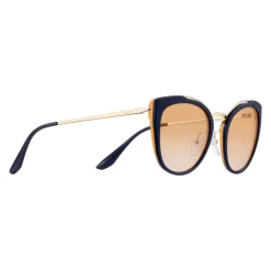 Prada - Prada Collection - Black and Soleil Round Cat Eye Sunglasses - Prada Collection - Sunglasses - Prada Eyewear - Avvenice