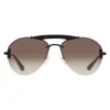 Prada - Prada Collection - Black Aviator Top Bar Sunglasses - Prada Collection - Sunglasses - Prada Eyewear - Avvenice