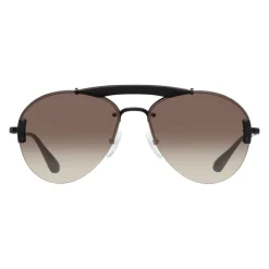 Prada - Prada Collection - Black Aviator Top Bar Sunglasses - Prada Collection - Sunglasses - Prada Eyewear - Avvenice