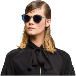 Prada - Prada Collection - Astral Turtle Round Cat Eye Sunglasses - Prada Collection - Sunglasses - Prada Eyewear - Avvenice