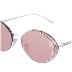 Prada - Prada Collection - Silver Oval Sunglasses - Prada Collection - Sunglasses - Prada Eyewear - Avvenice