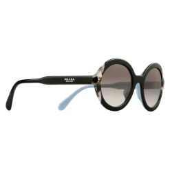Prada - Prada Collection - Black Astral Talc Tortoise Round Sunglasses - Alternative Fit - Sunglasses - Prada Eyewear - Avvenice