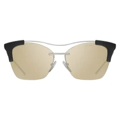Prada - Prada Collection - Steel and Black Cat Eye Sunglasses - Prada Collection - Sunglasses - Prada Eyewear - Avvenice