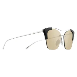 Prada - Prada Collection - Steel and Black Cat Eye Sunglasses - Prada Collection - Sunglasses - Prada Eyewear - Avvenice