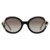Prada - Prada Collection - Black Astral Talc Tortoise Round Sunglasses - Prada Collection - Sunglasses - Prada Eyewear - Avvenice