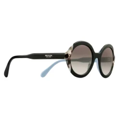 Prada - Prada Collection - Black Astral Talc Tortoise Round Sunglasses - Prada Collection - Sunglasses - Prada Eyewear - Avvenice