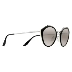 Prada - Prada Collection - Black and White Round Cat Eye Sunglasses - Prada Collection - Sunglasses - Prada Eyewear - Avvenice