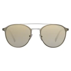 Prada - Prada Collection - Anthracite Round Double Deck Sunglasses - Prada Collection - Sunglasses - Prada Eyewear - Avvenice