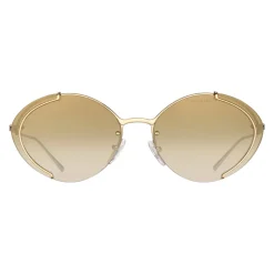Prada - Prada Collection - Gold Oval Sunglasses - Prada Collection - Sunglasses - Prada Eyewear - Avvenice