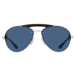 Prada - Prada Collection - Steel and Tortoise Aviator Top Bar Sunglasses - Prada Collection - Sunglasses - Prada Eyewear - Avvenice