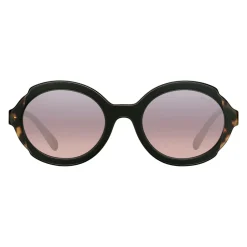 Prada - Prada Collection - Black Begonia Turtle Round Sunglasses - Alternative Fit - Sunglasses - Prada Eyewear - Avvenice