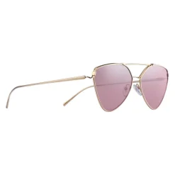 Prada - Prada Collection - Pale Gold Cat Eye Flat Sunglasses - Prada Collection - Sunglasses - Prada Eyewear - Avvenice