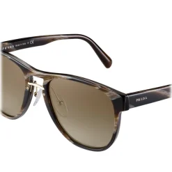 Prada - Prada Collection - Brown Square Rounded Sunglasses - Prada Collection - Sunglasses - Prada Eyewear - Avvenice