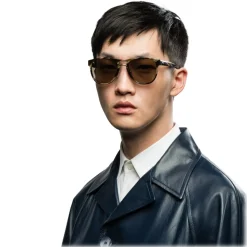 Prada - Prada Collection - Brown Square Rounded Sunglasses - Prada Collection - Sunglasses - Prada Eyewear - Avvenice