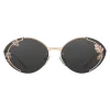 Prada - Prada Collection - Rose Gold Oval Sunglasses - Prada Collection - Sunglasses - Prada Eyewear - Avvenice