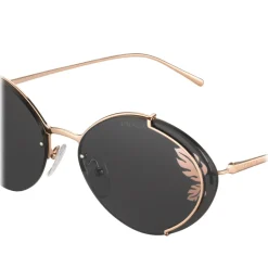 Prada - Prada Collection - Rose Gold Oval Sunglasses - Prada Collection - Sunglasses - Prada Eyewear - Avvenice