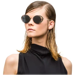 Prada - Prada Collection - Rose Gold Oval Sunglasses - Prada Collection - Sunglasses - Prada Eyewear - Avvenice