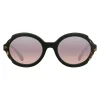 Prada - Prada Collection - Black Begonia Turtle Round Sunglasses - Prada Collection - Sunglasses - Prada Eyewear - Avvenice