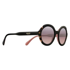 Prada - Prada Collection - Black Begonia Turtle Round Sunglasses - Prada Collection - Sunglasses - Prada Eyewear - Avvenice