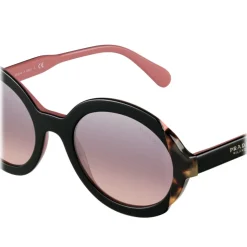 Prada - Prada Collection - Black Begonia Turtle Round Sunglasses - Prada Collection - Sunglasses - Prada Eyewear - Avvenice