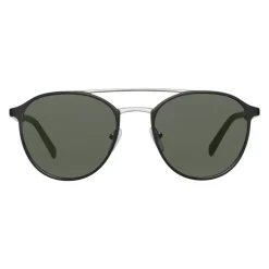 Prada - Prada Collection - Matt Black Round Double Deck Sunglasses - Prada Collection - Sunglasses - Prada Eyewear - Avvenice