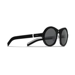 Prada - Prada Duple - Round Sunglasses - Black - Prada Collection - Sunglasses - Prada Eyewear - Avvenice