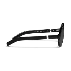 Prada - Prada Duple - Round Sunglasses - Black - Prada Collection - Sunglasses - Prada Eyewear - Avvenice