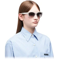 Prada - Prada Eyewear - Cat Eye Sunglasses - Crystal Chalk White - Prada Collection - Sunglasses - Prada Eyewear - Avvenice