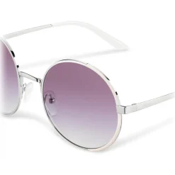 Prada - Prada Eyewear - Round Sunglasses - Opaque Chalk White Steel Gray - Prada Collection - Sunglasses - Prada Eyewear - Avvenice