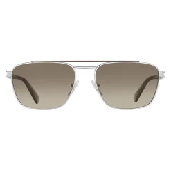 Prada - Prada Game - Steel and Cocoa Square Top Bar Sunglasses - Prada Game Collection - Sunglasses - Prada Eyewear - Avvenice