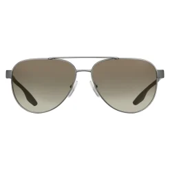 Prada - Prada Linea Rossa Stubb - Lead Aviator Sunglasses - Prada Stubb Collection - Sunglasses - Prada Eyewear - Avvenice