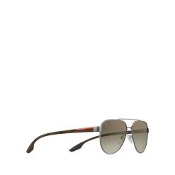 Prada - Prada Linea Rossa Stubb - Lead Aviator Sunglasses - Prada Stubb Collection - Sunglasses - Prada Eyewear - Avvenice