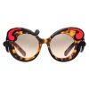 Prada - Prada Minimal Baroque - Caramel Turtle Fire Round Sunglasses - Prada Collection - Sunglasses - Prada Eyewear - Avvenice