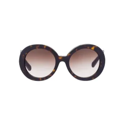 Prada - Prada Minimal Baroque - Round Sunglasses - Tortoiseshell - Prada Collection - Sunglasses - Prada Eyewear - Avvenice