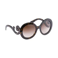 Prada - Prada Minimal Baroque - Round Sunglasses - Tortoiseshell - Prada Collection - Sunglasses - Prada Eyewear - Avvenice