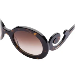 Prada - Prada Minimal Baroque - Round Sunglasses - Tortoiseshell - Prada Collection - Sunglasses - Prada Eyewear - Avvenice