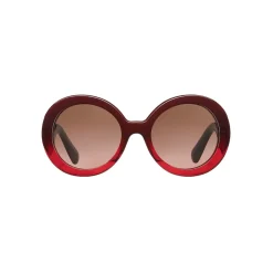 Prada - Prada Minimal Baroque - Round Sunglasses - Scarlet Ruby Nuances - Sunglasses - Prada Eyewear - Avvenice