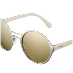 Prada - Prada Mod - Matt Steel Round Sunglasses - Prada Mod Collection - Sunglasses - Prada Eyewear - Avvenice
