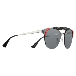 Prada - Prada Ornate - Steel and Fire Black Cat Eye Sunglasses - Prada Ornate Collection - Sunglasses - Prada Eyewear - Avvenice