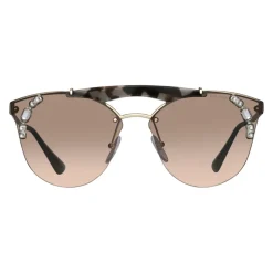 Prada - Prada Ornate - Turtle Talco Crystal Cat Eye Sunglasses - Prada Ornate Collection - Sunglasses - Prada Eyewear - Avvenice