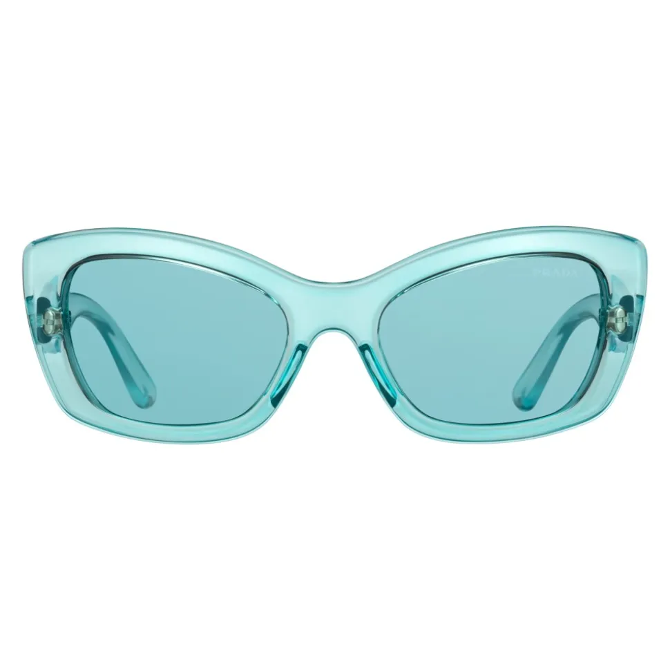 Prada - Prada Postcard - Fluo Blue Cat Eye Sunglasses - Prada Postcard Collection - Sunglasses - Prada Eyewear - Avvenice