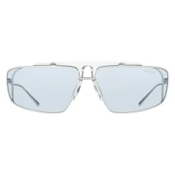 Prada - Prada Runway - Steel Square Top Bar Sunglasses - Prada Runway Collection - Sunglasses - Prada Eyewear - Avvenice