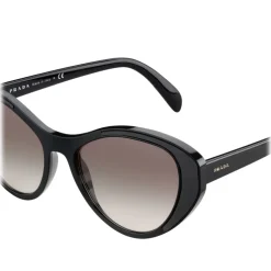 Prada - Prada Tapestry - Black Cat Eye Sunglasses - Prada Tapestry Collection - Sunglasses - Prada Eyewear - Avvenice