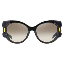 Prada - Prada Tapestry - Black Velvet Cat Eye Sunglasses - Prada Tapestry Collection - Sunglasses - Prada Eyewear - Avvenice