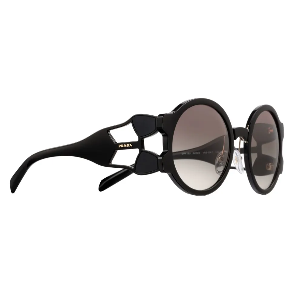 Prada - Prada Tapestry - Black Round Sunglasses - Prada Tapestry Collection - Sunglasses - Prada Eyewear - Avvenice